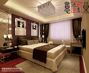 160㎡四居现代简约卧室装修图片