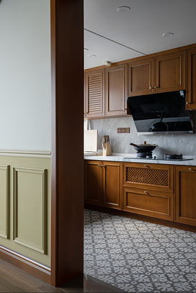 三居混搭108㎡厨房2024装修效果图