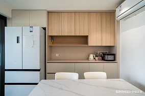 80㎡奶油风二居室，阳台爆改开放式厨房装修图大全