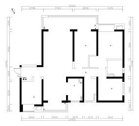 黑白之间丨洄游动线丨四室装修图大全