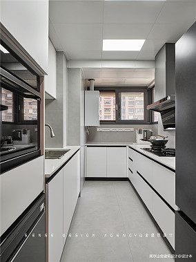 170㎡四房改三房，蓝白现代风干净简洁！装修图大全