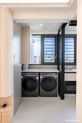 80㎡奶油风二居室，阳台爆改开放式厨房装修图大全