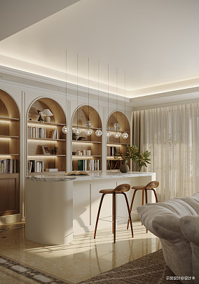450㎡魔都市中心法式豪宅装修图大全