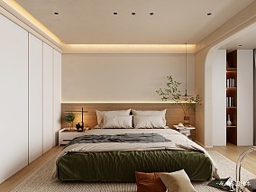 一套奶油风单身公寓是一种温暖的家装修图大全