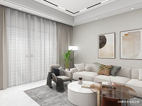 80平米现代简约风装修图大全