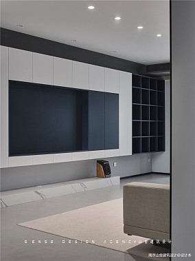 170㎡四房改三房，蓝白现代风干净简洁！装修图大全