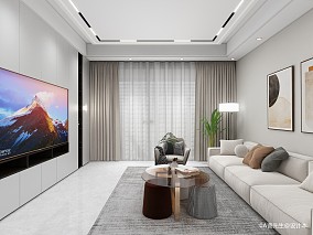 80平米现代简约风装修图大全