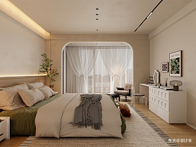 一套奶油风单身公寓是一种温暖的家装修图大全