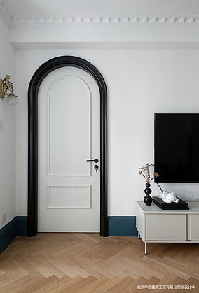 75㎡美式复古两居，拱形门洞+跳色火出圈装修图大全