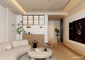 一套奶油风单身公寓是一种温暖的家装修图大全